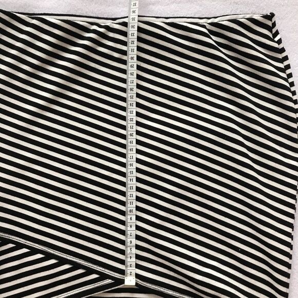 Zara Trafaluc Bodycon Skirt Size 28 Black and White - Picture 6 of 8